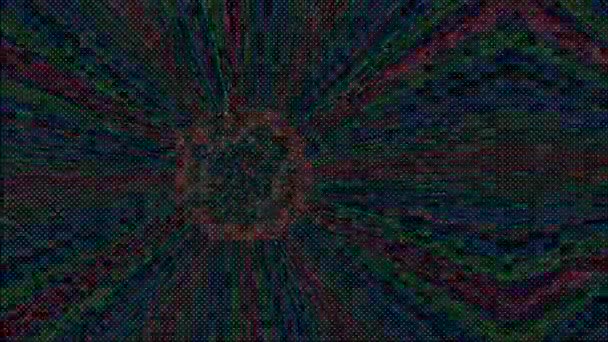 Psychedelische fractal mandala, veelkleurige bewegingsgrafiek voor clubshows. — Stockvideo