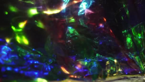Різнокольоровий неоновий кіберпанк модний райдужний фон . — стокове відео
