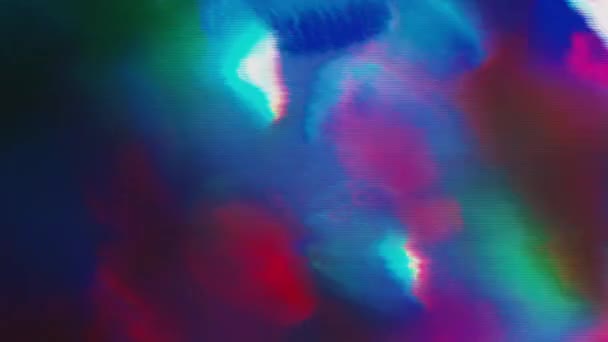 Преобразование элегантного неонового футуристического радужного фона. — стоковое видео