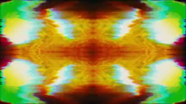 Çok renkli, geometrik siber punk, zarif, ışıltılı bir arka plan. Veri geçişi taklidi