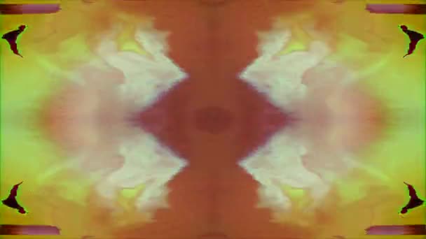 Digital psychedelic futuristic nostalgic shimmering background. — Stok Video