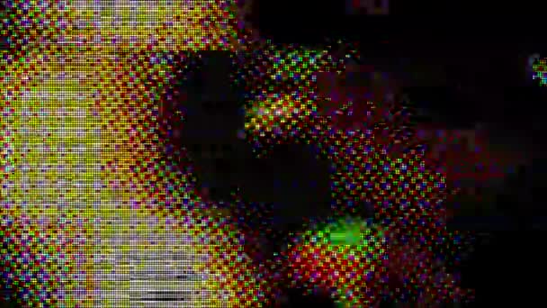 Σφάλμα ψηφιακών δεδομένων φουτουριστικό sci-fi shimmering φόντο. — Αρχείο Βίντεο