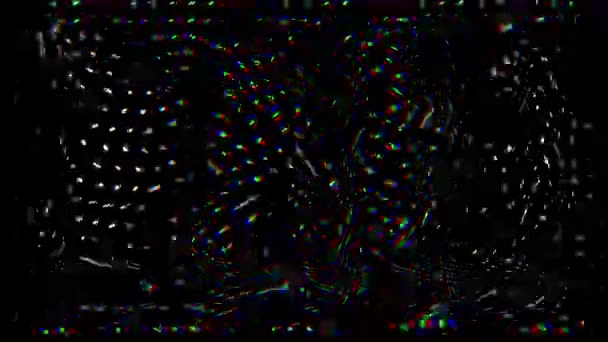 Vibrující chybová data geometrické futuristické holografické pozadí. — Stock video