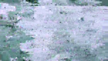 Kötü televizyon verileri yanıp sönen fütürist yanardöner arkaplan. 