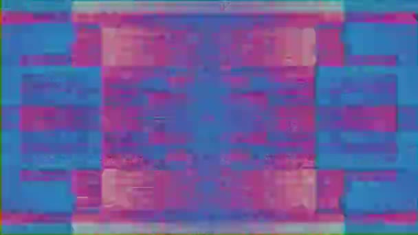 Abstrakcyjne kolorowe przecieki światła. Uszkodzony efekt telewizyjny, psychodeliczna grafika komputerowa. — Wideo stockowe