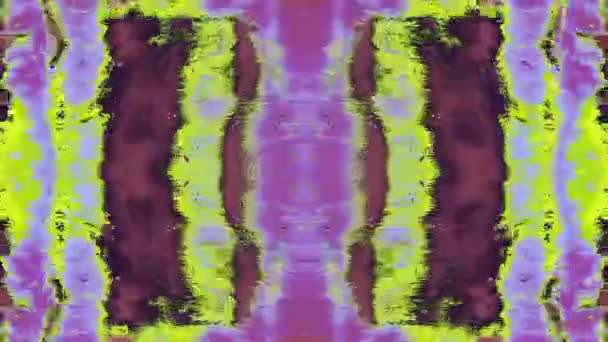 Loopbare holografische textuur. slechte reis effect, psychedelische computer grafisch. — Stockvideo