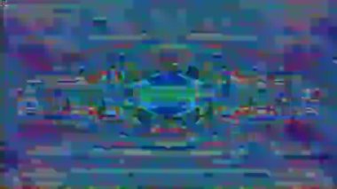 Çok renkli neon-bilim-kurgu moda ışıldayan arka plan. 