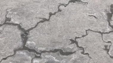 Soyut dalgalı doku, kötü tökezleme etkisi, taş yüzeyinde rastgele bozulma..