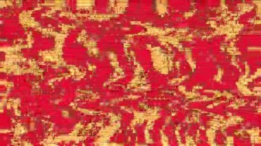 İki boyutlu bozuk dalgalı psikedelik arkaplan.