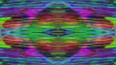 Çok renkli dinamik fütüristik kaleydoskop, yanardöner arkaplan.