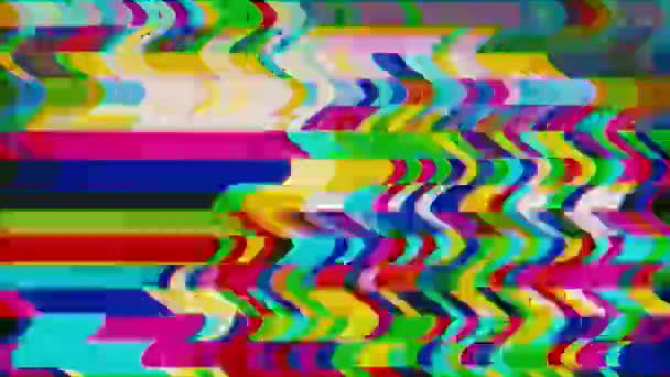 Casual slecht signaal dynamische sci-fi holografische achtergrond. — Stockvideo