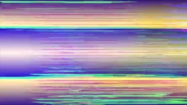 Soyut arkaplan, kötü televizyonun psikedelik taklidi, parazit, eski kaset çalar.