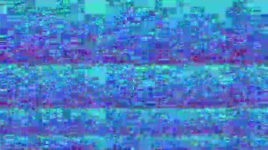 Psikedelik kırmızı-mavi soyut arkaplan, parazit taklidi, TV gürültüsü, arızalar.