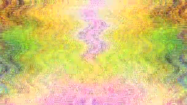 Abstrakte psychedelische Neon futuristisch schimmernden welligen Hintergrund. — Stockvideo