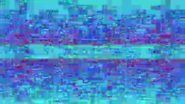 Nenucené elegantní geometrické kyberpunkové holografické pozadí. — Stock video