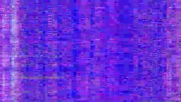 Zapętlone kolorowe nakładki. Koncepcja Data mosh, animacja generowana komputerowo. — Wideo stockowe