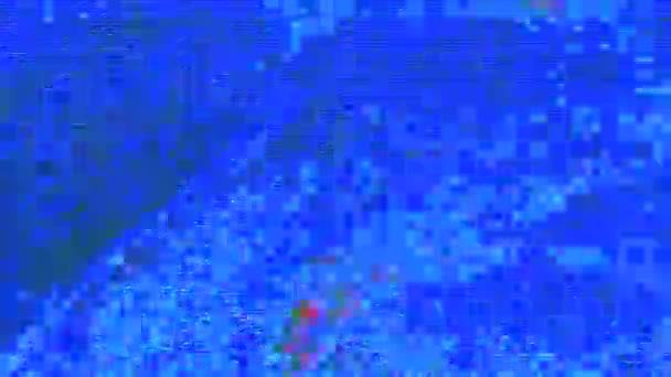 Festive colorful overlay. Data mosh imitation, computer generated animation. — Stock Video