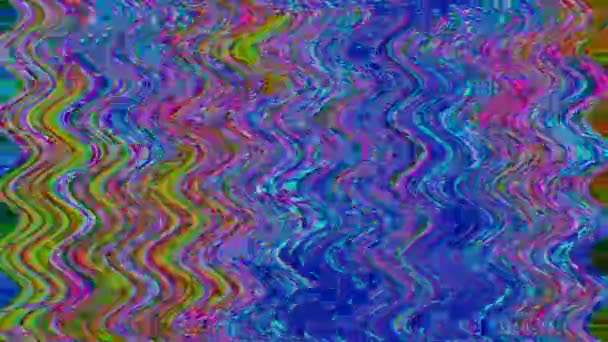 Transformaciones de varios colores. Imitación de datos mosh. — Vídeos de Stock