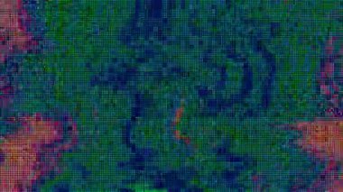 Dijital veri hatası neon fütüristik titreşimli arkaplan. 