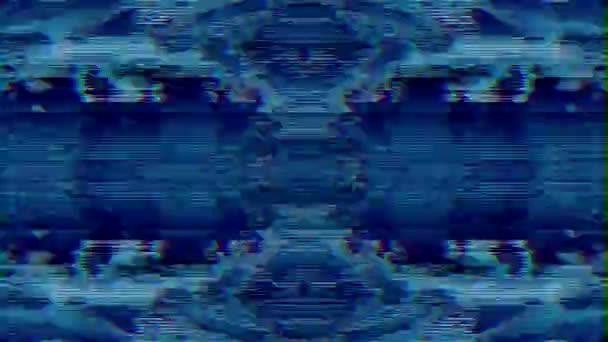 Casual psichedelico dinamico cyberpunk iridescente sfondo. — Video Stock