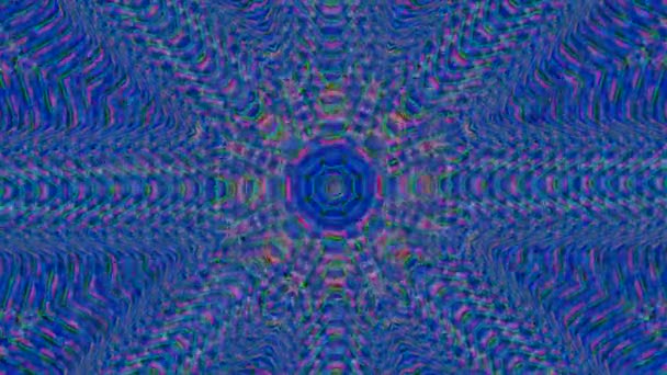 Φουτουριστικά fractals kaleidoscope, εμψυχώνουν animation για το έργο διαλογισμού. — Αρχείο Βίντεο