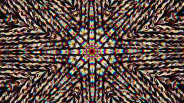 Digital psihedelic dinamic futurist fundal iridescent . — Videoclip de stoc