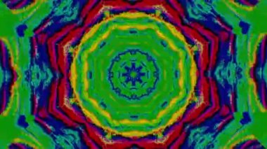 Geometrik süslemeler, kulüp projesi için renkli parçacıklar dönüştürülüyor.