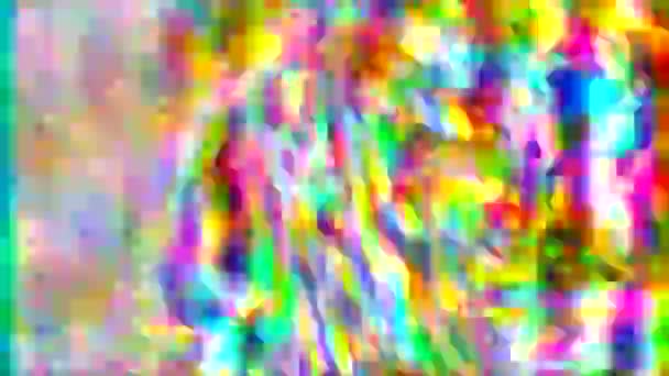 Spellbinding glitch imitation fusée éclairante fond chatoyant. — Video