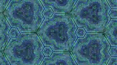 Gelişigüzel süslemeli bilim-kurgu zarif holografik arka plan. 