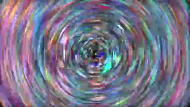 Trendige elegante blinkende Science-Fiction holographischen Hintergrund. — Stockvideo