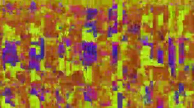 Çevredeki polikrom kaplama. Bozulmuş veri efekti, dijital animasyon. 