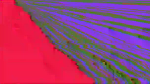 Vibrierender Datenfehler geometrischer futuristisch schimmernder Hintergrund. — Stockvideo