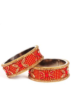 Ethnic Traditional Indian Bangle Wear in Wrist. clipart