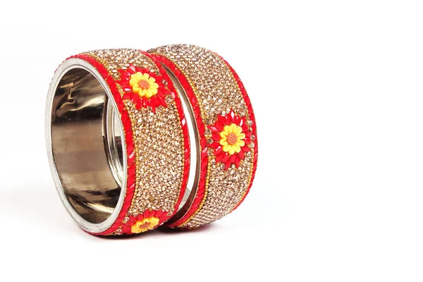 Etnische Traditionele Indiase Bangle Wear Pols — Stockfoto