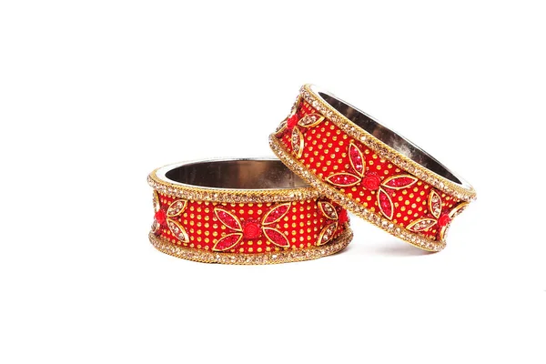 Etnische Traditionele Indiase Bangle Wear Pols — Stockfoto