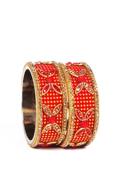 Etnische Traditionele Indiase Bangle Wear Pols — Stockfoto