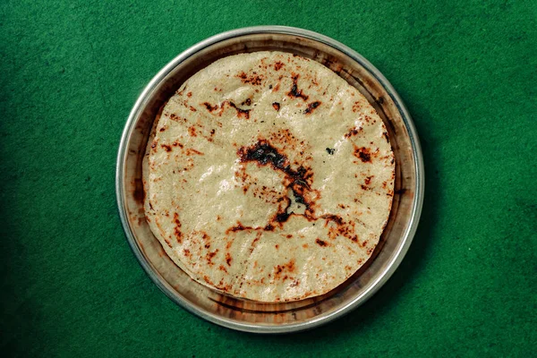 Vers Zelfgemaakt Indiaas Maïsbrood Makki Roti — Stockfoto