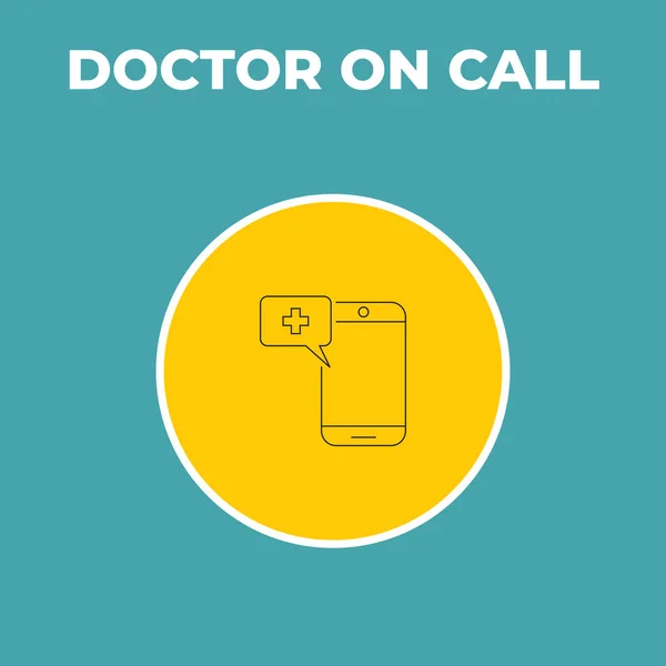 Very Useful Doctor Call Medical Icon Designers Developers Covid Time — Stock Vector