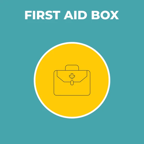 Very Useful First Aid Box Medical Icon Designers Developers Covid — Stock Vector