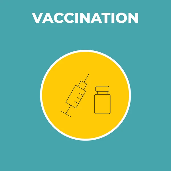 Icono Médico Vacunación Muy Útil Para Diseñadores Desarrolladores Período Tiempo — Vector de stock