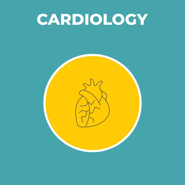 Sehr Nützliche Medizinische Ikone Der Kardiologie Für Designer Und Entwickler — Stockvektor