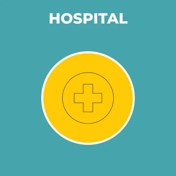 Covid 19时期设计人员和开发人员非常有用的医院加医疗图标 — 图库矢量图片#