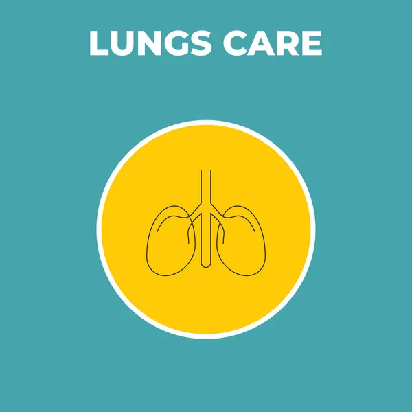 Very Useful Lungs Care Medical Icon Designers Developers Covid Time — Stock Vector