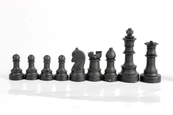 Chess pieces isolated on a white background — Stock Photo, Image