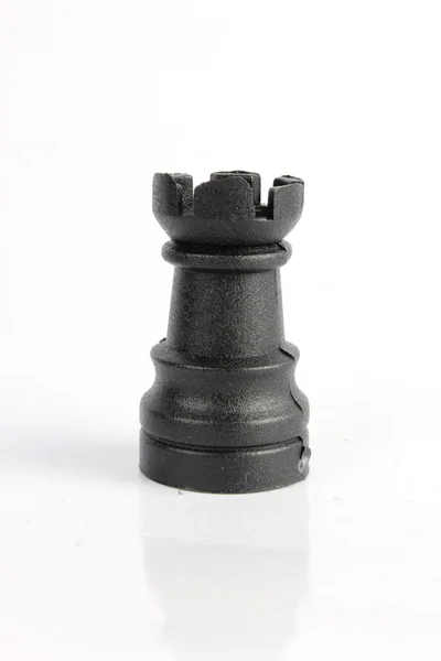 Piezas de ajedrez aisladas sobre un fondo blanco — Foto de Stock