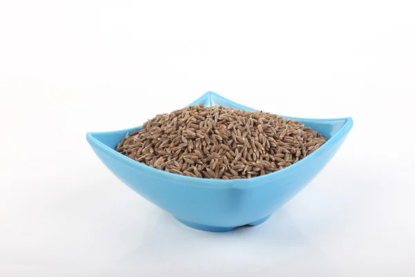 Cumin Seed in melamine bowl. ingredient food. — Stock Photo, Image