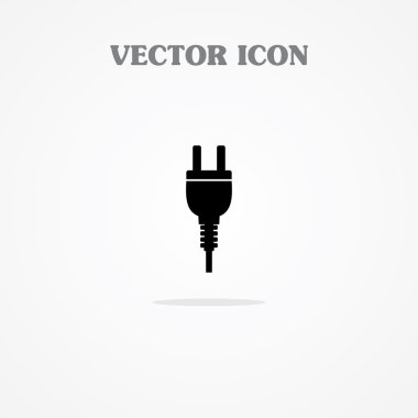 Power pin icon. Plug In clipart
