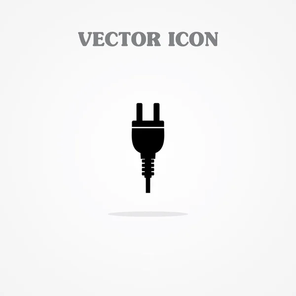 Icono de pin de poder. Enchufe — Vector de stock