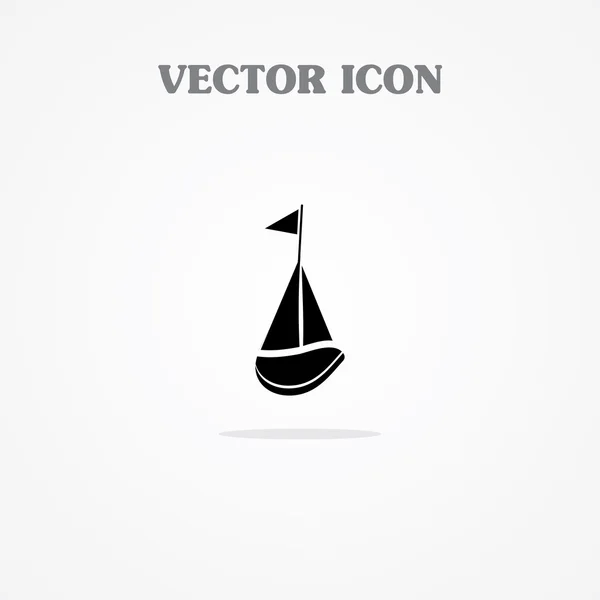 Ikona plachetnice — Stockový vektor