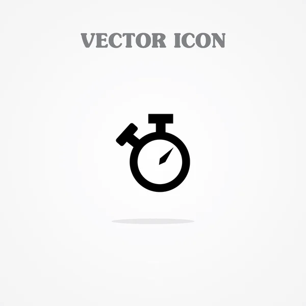 Detener icono reloj — Vector de stock